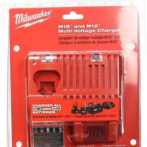 🎁 Milwaukee Genuine M18 and M12 Multi-Voltage Battery Charger (48-59-1812)